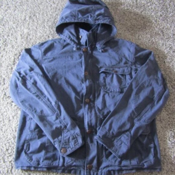 Polo Ralph Lauren Jacket Mens XL Military Chore Tactical Hooded Outdoors - Picture 1 of 6